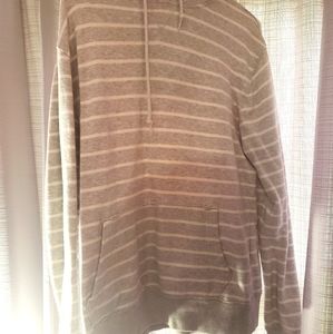 Gray & white hoodie